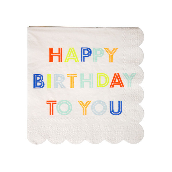 HAPPY BITHDAY TO YOU PAPIERSERVIETTEN