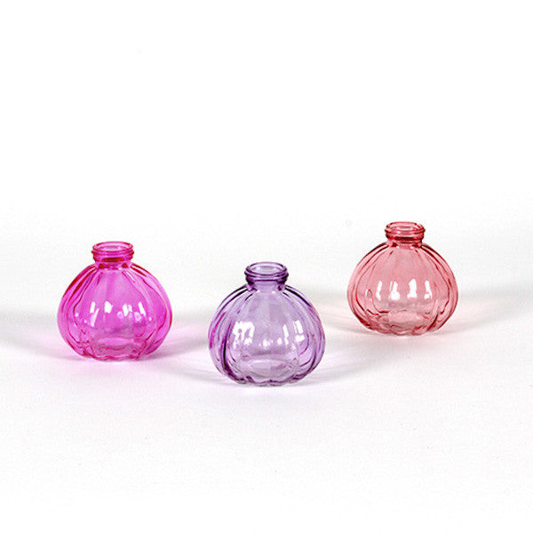 DEKO KUGELFLASCHEN ROSA 3 FARBIG