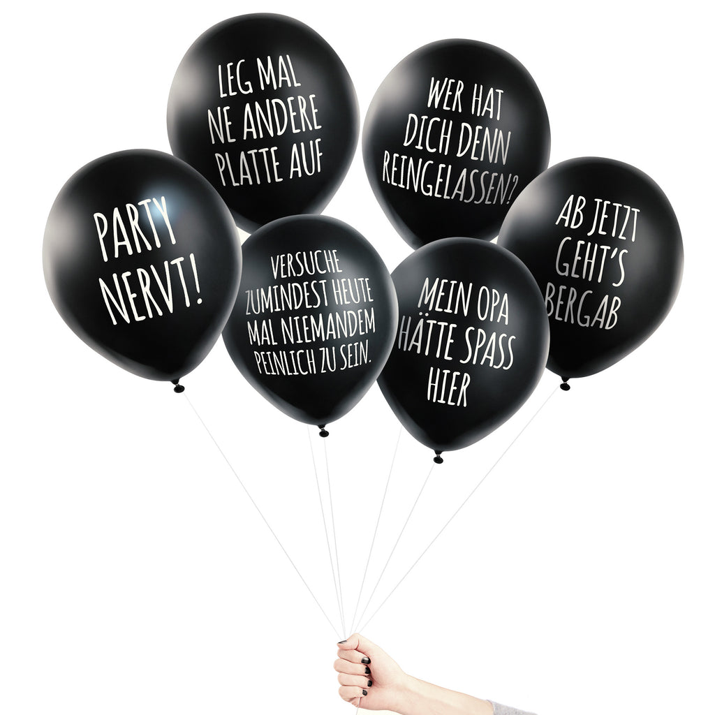 ANTI-PARTY BALLONS SET (6 Stk)