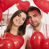 HERZBALLON SET ROT MIT HELIUM