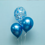 LUFTBALLON BOUQUET CHROME SET Ø 30 cm (Mit Helium)
