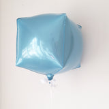 FOLIENBALLON CUBE BLAU