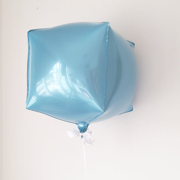 FOLIENBALLON CUBE BLAU