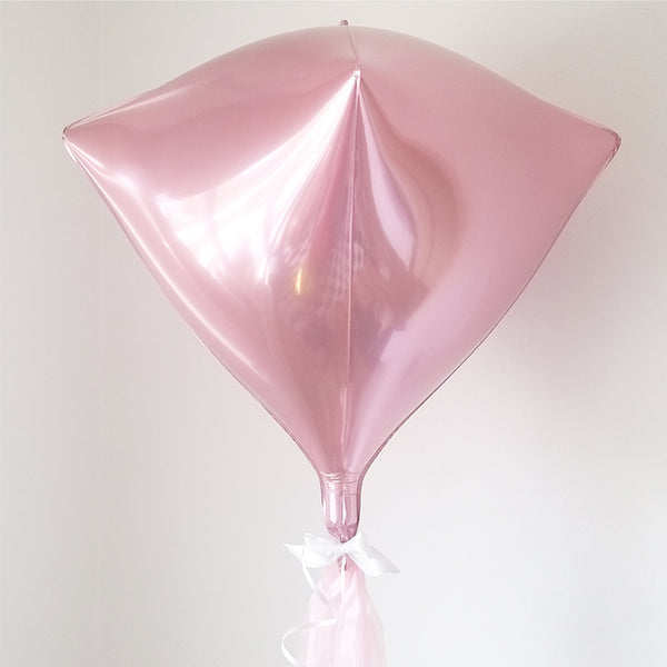 FOLIENBALLON DIAMANT ROSA