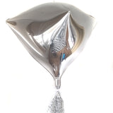 FOLIENBALLON DIAMANT SILBER
