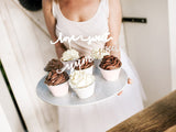 CUPCAKE WRAPPERS PASTEL SILBER