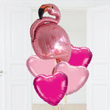 XXL FOLIENBALLON FLAMINGO ROSA
