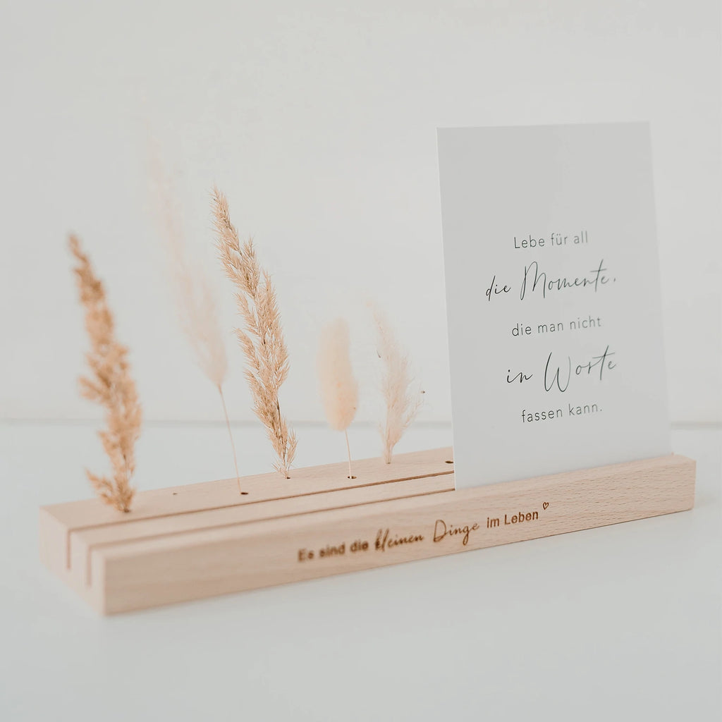 KARTEN UND BLUMENSTÄNDER "KLEINE DINGE" NATUR (Inklusive Trockenblumen)