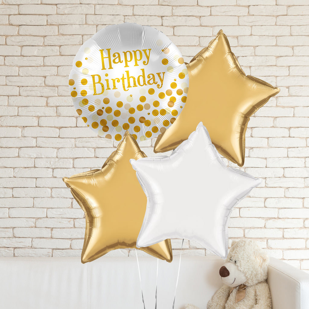 BALLONSTRAUSS HAPPY BIRTHDAY GOLD