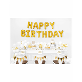 HAPPY BIRTHDAY PHRASE BALLON GOLD