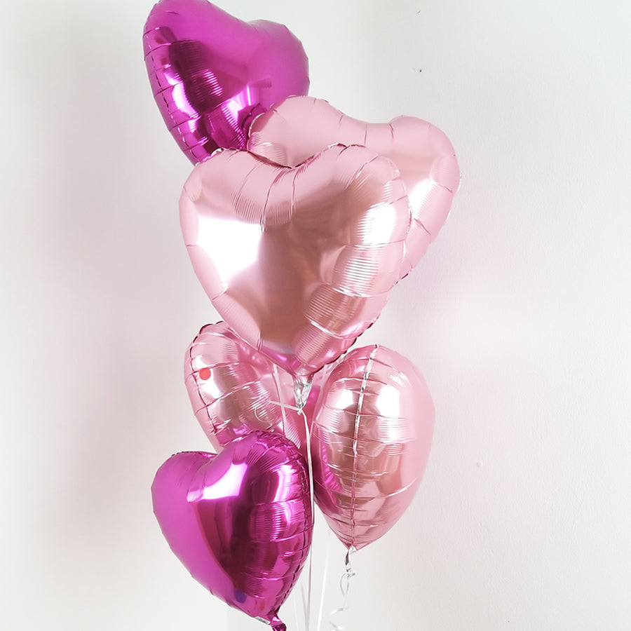 BALLONSTRAUß ROSA