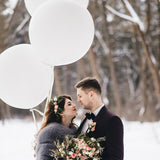RIESENBALLON SET XXL HOCHZEIT WEISS 1 MT. (3 Stk.)