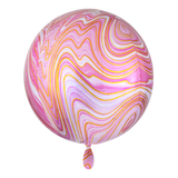 BALLONSTRAUSS ROSA MARBLEZ PERSONALISIERT