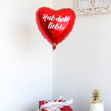 PERSONALISIERTER HERZLUFTBALLON MIT HELIUM