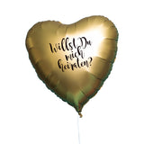 PERSONALISIERTER HERZLUFTBALLON MIT HELIUM