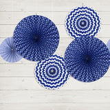 DEKO - ROSETTEN SET MARINEBLAU