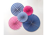 DEKO - ROSETTEN SET MARINEBLAU