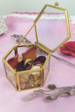 RING BOX AUS GLAS GOLD