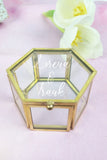 RING BOX AUS GLAS GOLD