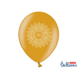 LUFTBALLONS SET KOMMUNION METALLIC GOLD