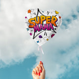 HERZLUFTBALLON SUPER MAMA (MIT HELIUM GEFÜLLT)