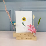 KARTEN UND BLUMENSTÄNDER 2 SET (Inklusive Trockenblumen)