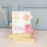 KARTEN UND BLUMENSTÄNDER 2 SET (Inklusive Trockenblumen)