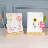 KARTEN UND BLUMENSTÄNDER 2 SET (Inklusive Trockenblumen)