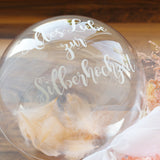 TROCKENBLUMENSTRAUSS MIT MINI BALLON PERSONALISIERT