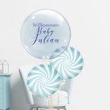 PERSONALISIERTER BUBBLE BALLON BABY