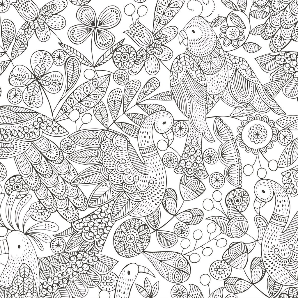 GESCHENKPAPIER "COLOUR ME" SCHWARZ-WEISS 3 BOEGEN