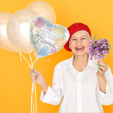 LUFTBALLON BOUQUET HERZ MAMA (Freie Farbwahl)