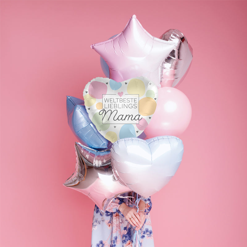 BALLONSTRAUß WELTBESTE MAMA XXL