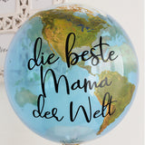PERSONALISIERTER BUBBLE BALLON BESTE MAMA DER WELT