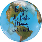 PERSONALISIERTER BUBBLE BALLON BESTE MAMA DER WELT