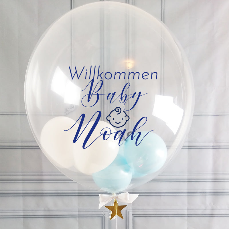 PERSONALISIERTER BUBBLE BALLON BABY