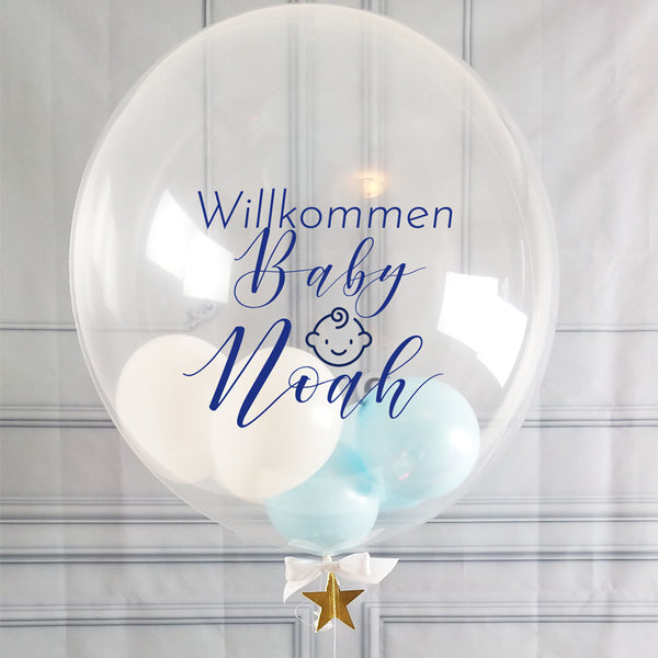 PERSONALISIERTER BUBBLE BALLON BABY