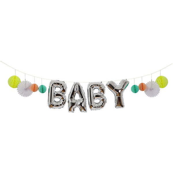 BALLONS GIRLANDE "BABY"