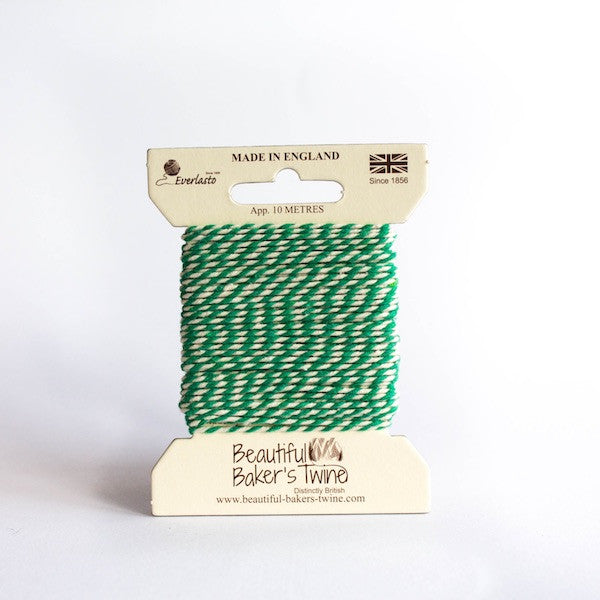 BÄCKERGARN, BAKERS TWINE, WURSTGARN, BÄCKERSCHNUR, BASTELSCHNUR - ORIGINAL VON EVERLASTO / EMERALD - WEISS