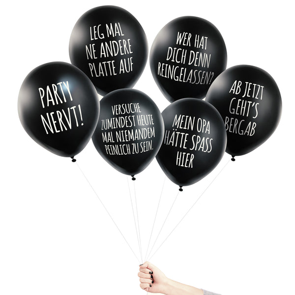 ANTI-PARTY BALLONS SET  (6 Stk)