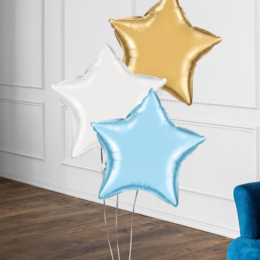 BALLONBOX STERN BLAU