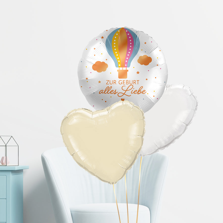 BALLONBOX "ZUR GEBURT ALLES LIEBE"