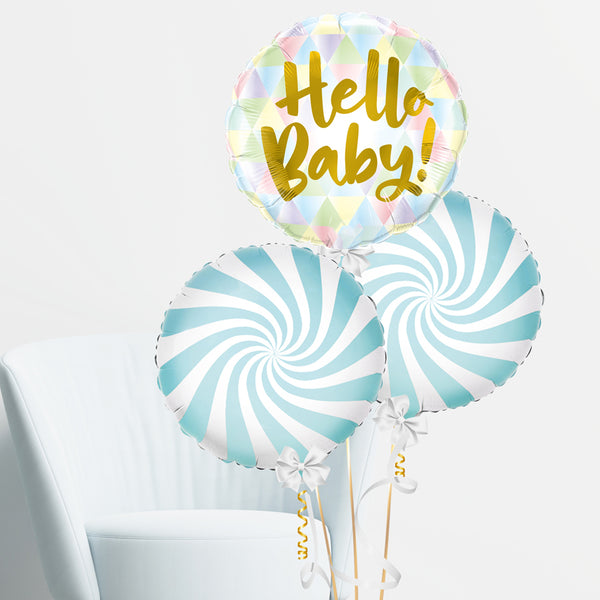 BALLONBOX "HELLO BABY CANDY BOY"