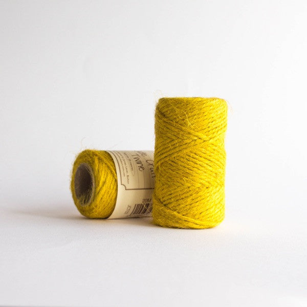 JUTE  KRAFT TWINE, JUTE KORDEL, BASTELSCHNUR, JUTE MAKRAMEE GESCHENKBAND, BINDEN FLORISTIK- ORIGINAL VON EVERLASTO / GELB