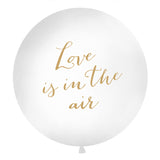 RIESENBALLON XXL "LOVE IS IN THE AIR" 1 MT.