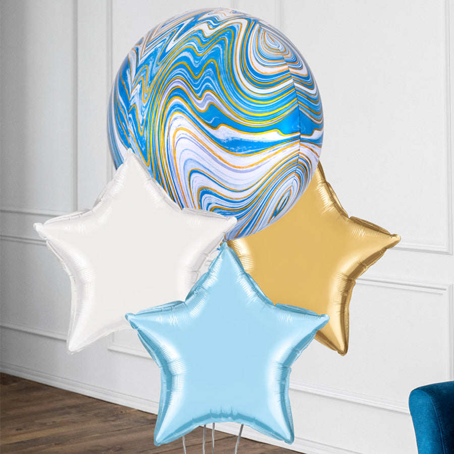 BALLONSTRAUSS MARBLEZ BLAU