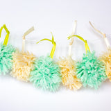 MINI POM POMS 3ER SET GRÜN