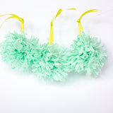 MINI POM POMS 3ER SET GRÜN