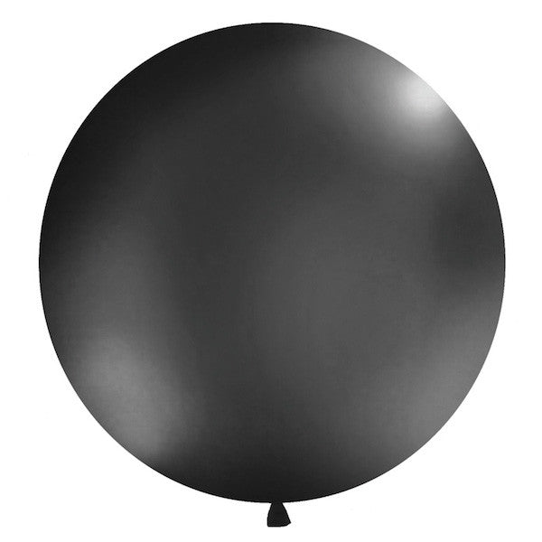 RIESENBALLON XXL METALLIC SCHWARZ