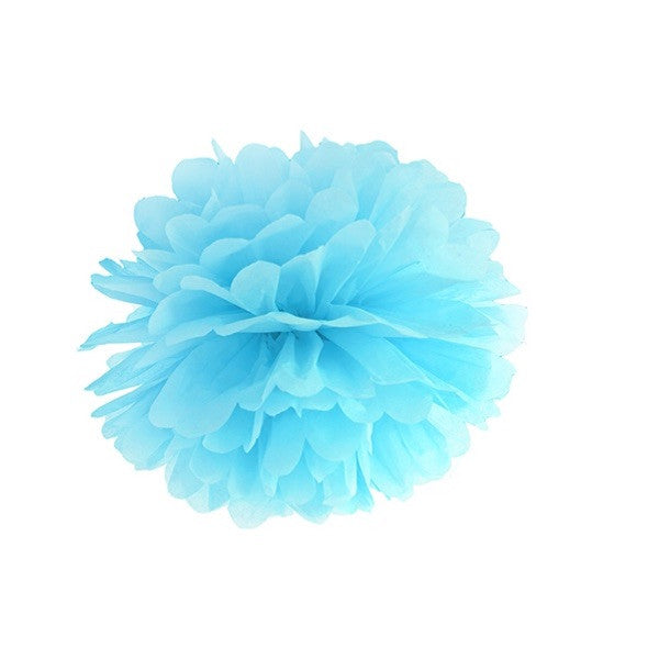 POM POMS Ø 35 CM HELLBLAU